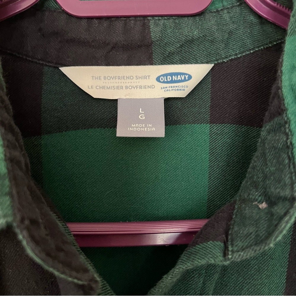 Old Navy Boyfriend Style Flannel Bundle - Picture 8 of 12